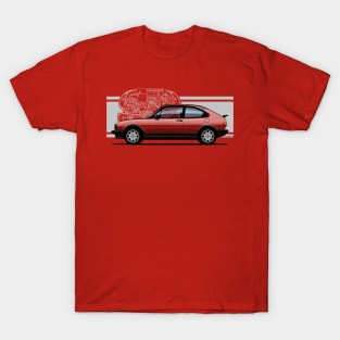 The iconic classic compact car designed by Giugiaro T-Shirt